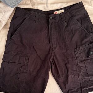Wrangler Black Cargo Men Shorts